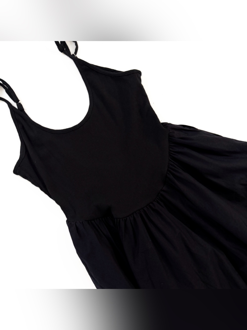 Free People Dress Womens Small Dylan Black Midi - Picture 5 of 11